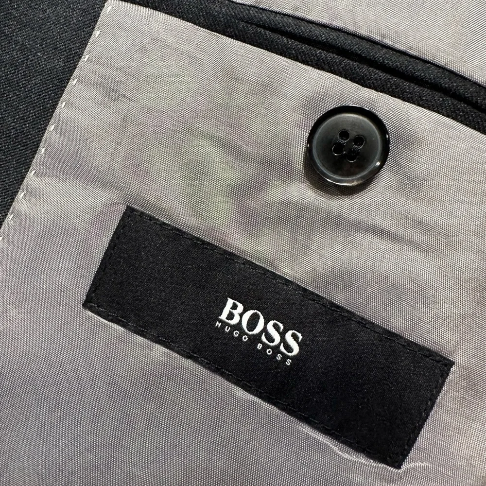 Hugo Boss Pasolini/Movie US 44S Blazer Jacket Super 100 Wool Gray Made in USA